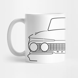 1961 AMC Rambler Classic car black outline Mug